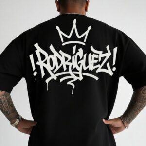 Rodriguez printed oversized Black T-shirts