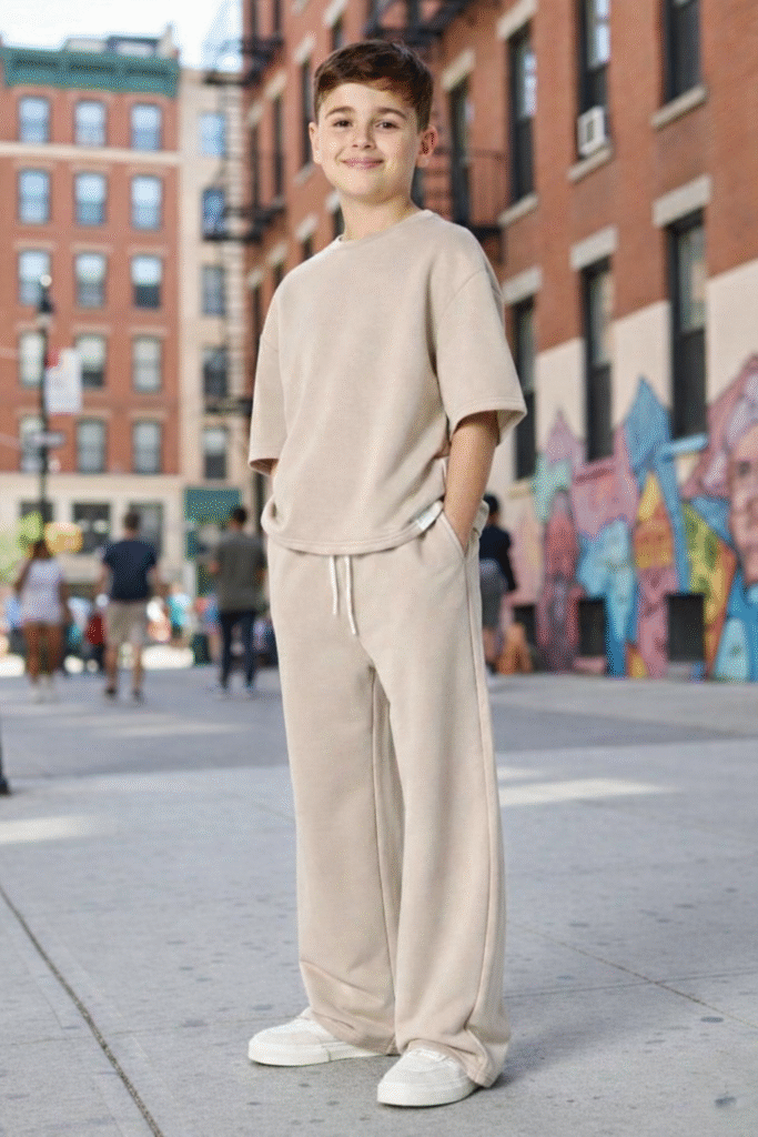 premium beige oversized lounge set