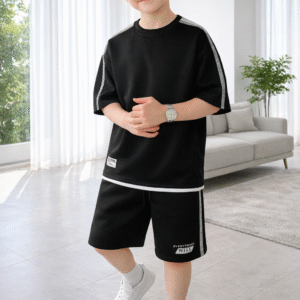 Boys Premium Black Co-Ord Set